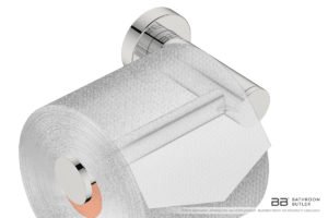 Toilet Paper Holder Left 4607 showing artists impression of a toilet roll