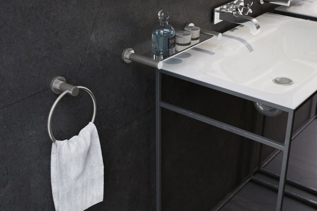 Towel Ring Brushed Stainless Steel - Bathroom Butler bathroom accessories