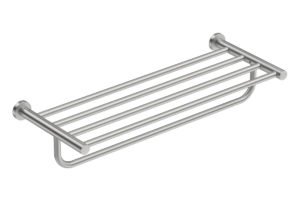 Towel Shelf and Hang Bar 4693 Brushed Stainless Steel - Bathroom Butler bathroom accessories