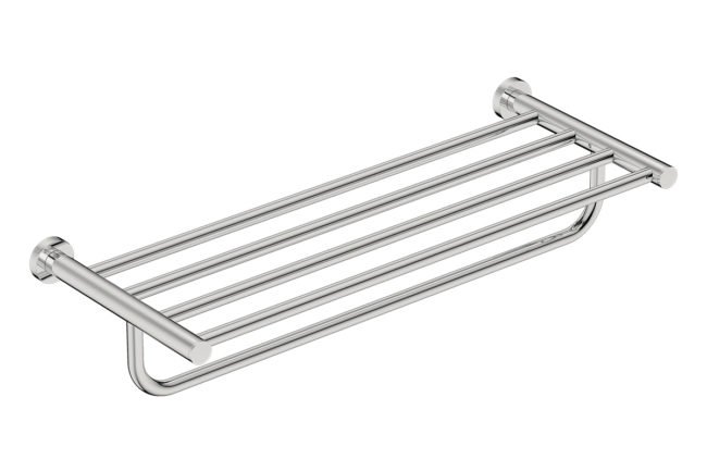 Towel Shelf and Hang Bar 4693 Polished Stainless Steel - Bathroom Butler bathroom accessories