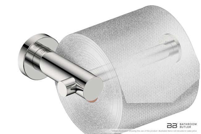Toilet Paper Holder 4801 showing artists impression with a toilet roll