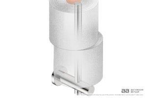Spare Toilet Paper Holder 4804 showing artists impression with two toilet rolls