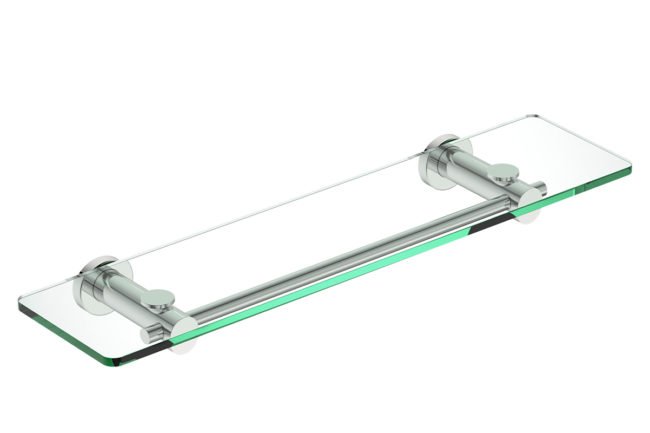 Glass Shelf 500mm 4825 – Polished Stainless Steel - Bathroom Butler bathroom accessories