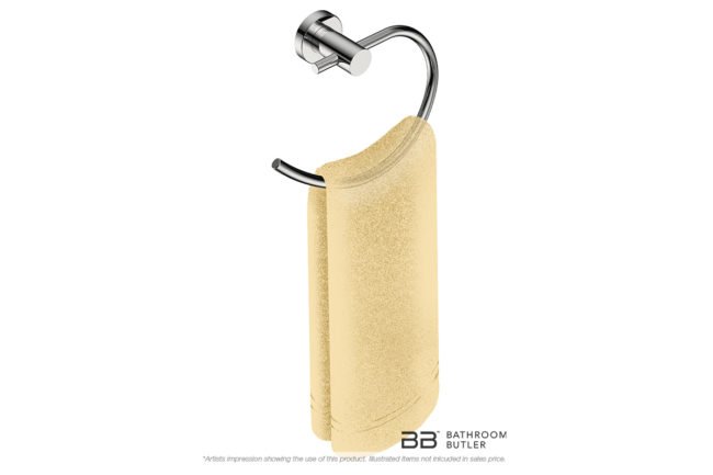 Towel Ring 4841 showing artists impression of a hand towel
