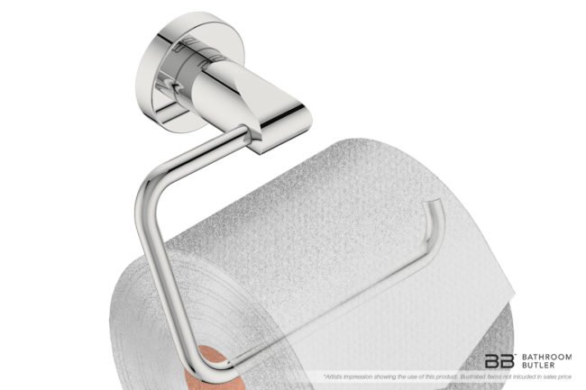 Toilet Paper Holder 8202 showing artists impression of a toilet roll