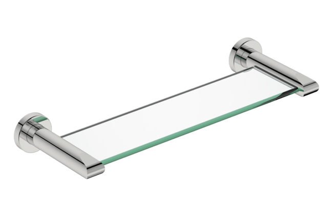 Glass Shelf 330mm 8225 – Polished Stainless Steel - Bathroom Butler bathroom accessories