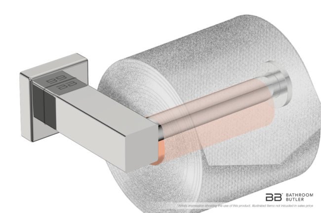 oilet Paper Holder 8501 showing artists impression with a toilet roll