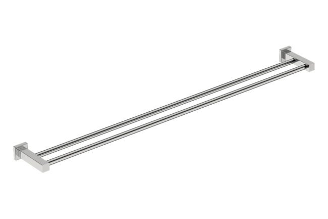 Double Towel Bar 1100mm/43inch 8588 - Polished Stainless Steel - Bathroom Butler bathroom accessories