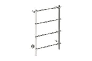 Loft 4 Bar 550mm Heated Towel Rack with PTSelect Switch - 230V in Polished Stainless Steel - Bathroom Butler heated towel rails