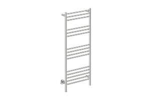 Natural 15 Bar 500mm Heated Towel Rack Straight with PTSelect Switch - 230V in Polished Stainless Steel - Bathroom Butler heated towel rails