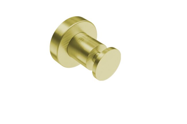 Single Robe Hook 4610 – Brushed Champagne Gold - Bathroom Butler bathroom accessories