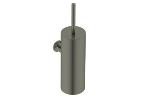 Toilet Brush and Holder Wall Mounted Brushed 9135 - Gunmetal PVD - Bathroom Butler bathroom accessories