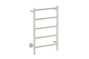 NATURAL 5 Bar 500mm Straight Heated Towel Rail with PTSelect Switch – Brushed Nickel PVD - Bathroom Butler bathroom accessories