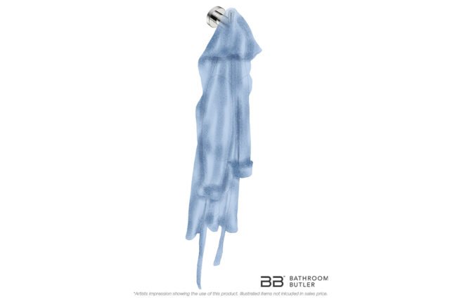 Single Robe Hook 4810 showing artists impression of a bath robe