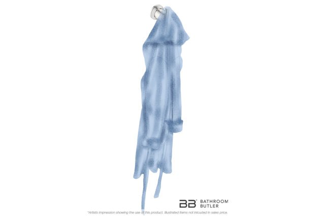 Single Robe Hook 5810 showing artists impression of a bath robe