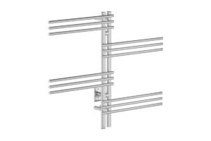 Loft Duo 12 Bar 39inch Heated Towel Rack with PTSelect Switch - 120V in Brushed Stainless Steel - Bathroom Butler