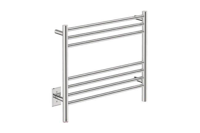 NATURAL 7 Bar 25 inch Straight Heated Towel Rack with PTSelect Switch
