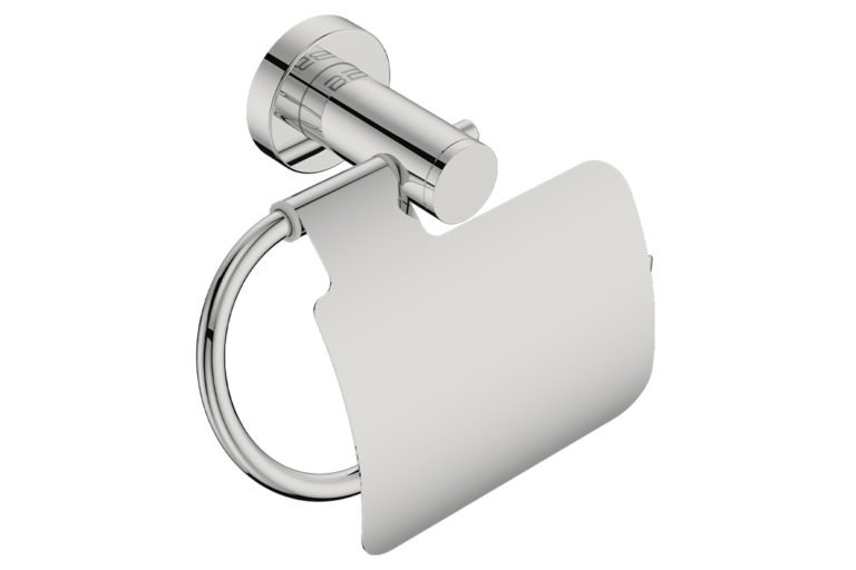 Bathroom butler toilet paper holder - polished stainless steel