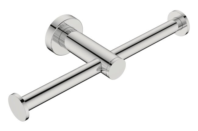 Toilet Paper Holder Double 4606 – Polished Stainless Steel - Bathroom Butler bathroom accessories