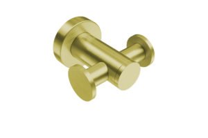 Double Robe Hook 4611– Champagne Gold - Bathroom Butler bathroom accessories