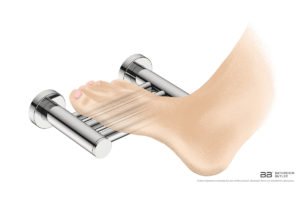 Shower Foot Rest 4629 showing artists impression of a foot