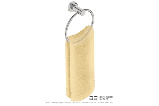 Towel Ring 4640 showing artists impression of a hand towel