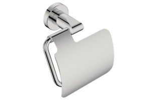 Toilet Paper Holder with Flap 8203 – Polished Stainless Steel - Bathroom Butler bathroom accessories