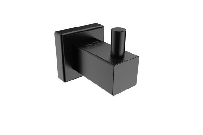 Single Robe Hook 8510 – Matte Black - Bathroom Butler bathroom accessories