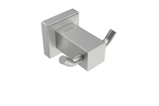 Double Robe Hook 8511 - Brushed Stainless Steel - Bathroom Butler bathroom accessories