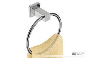 Towel Ring 8540 showing artists impression of close-up of a hand towel