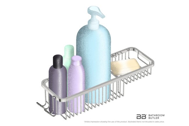Shower Basket and Soap Combo 9122 showing artists impression of Bathroom Products and Soap