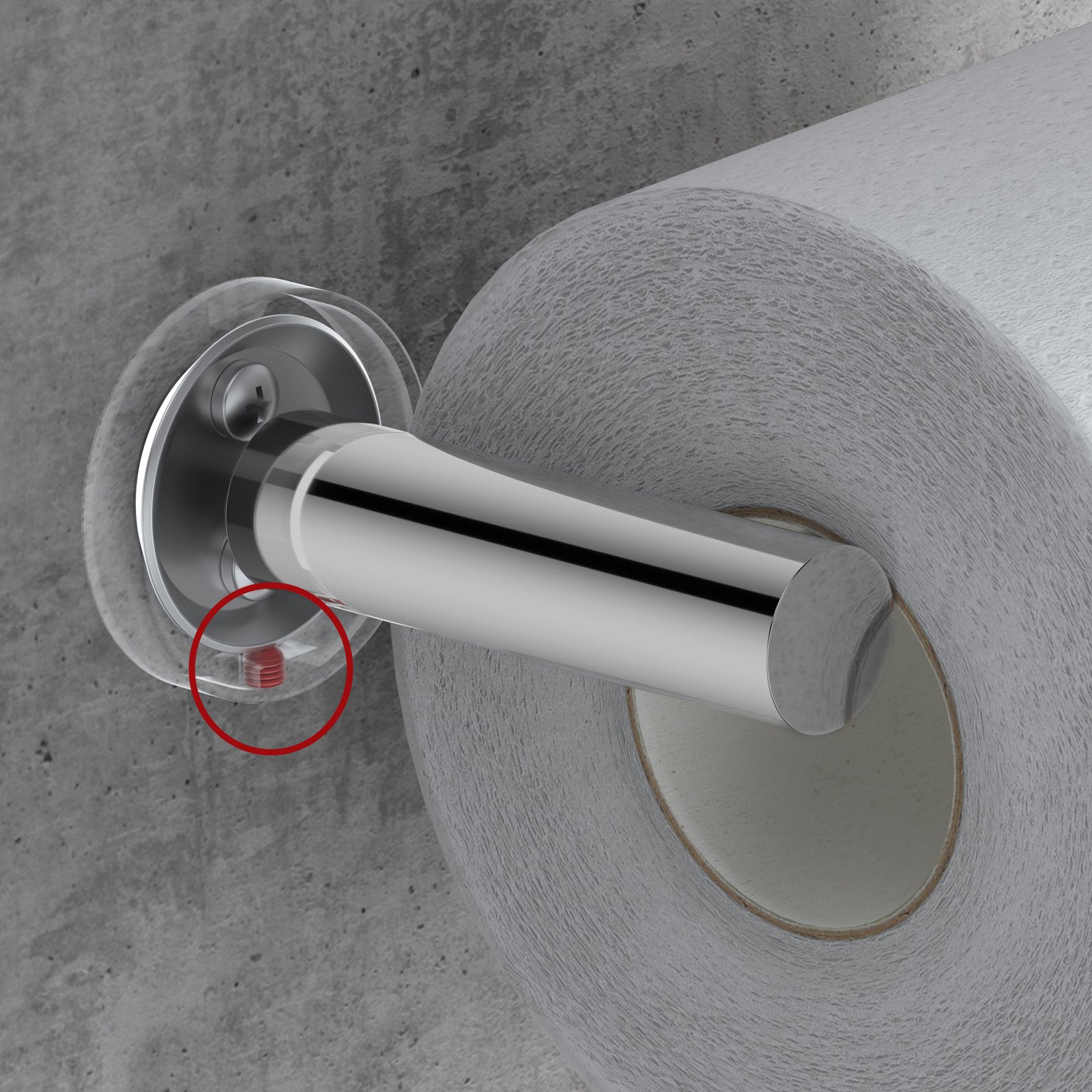 The cause of bathroom accessories coming loose is the grub screw