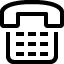 Telephone icon footer