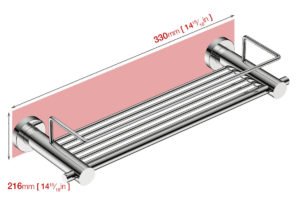 Wall foot print dimensions for Shower Rack 4820