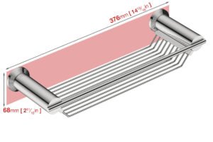 Wall foot print dimensions for Shower Rack 5820