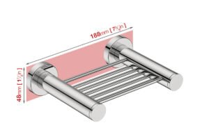 Wall foot print dimensions for Soap Rack 4630
