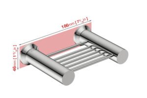 Wall foot print dimensions for Soap Rack 5630