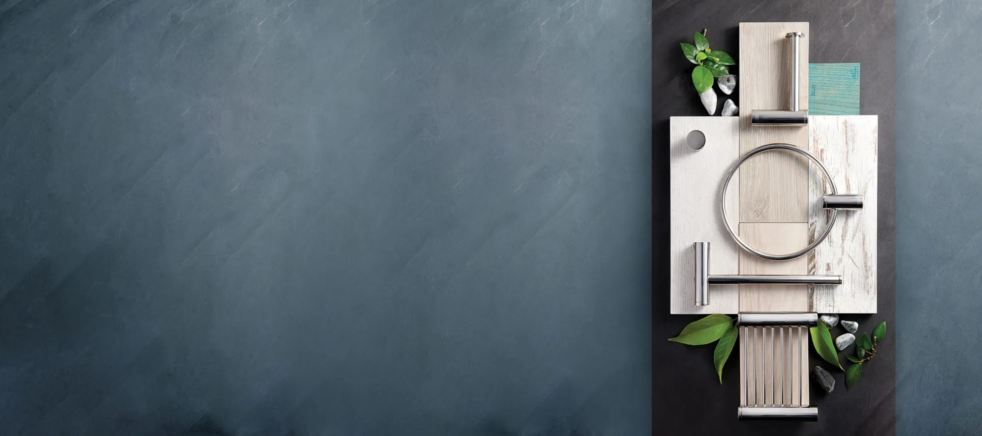 Our brand Bathroom Butler RSA image with 4600 Series bathroom accessories mood board