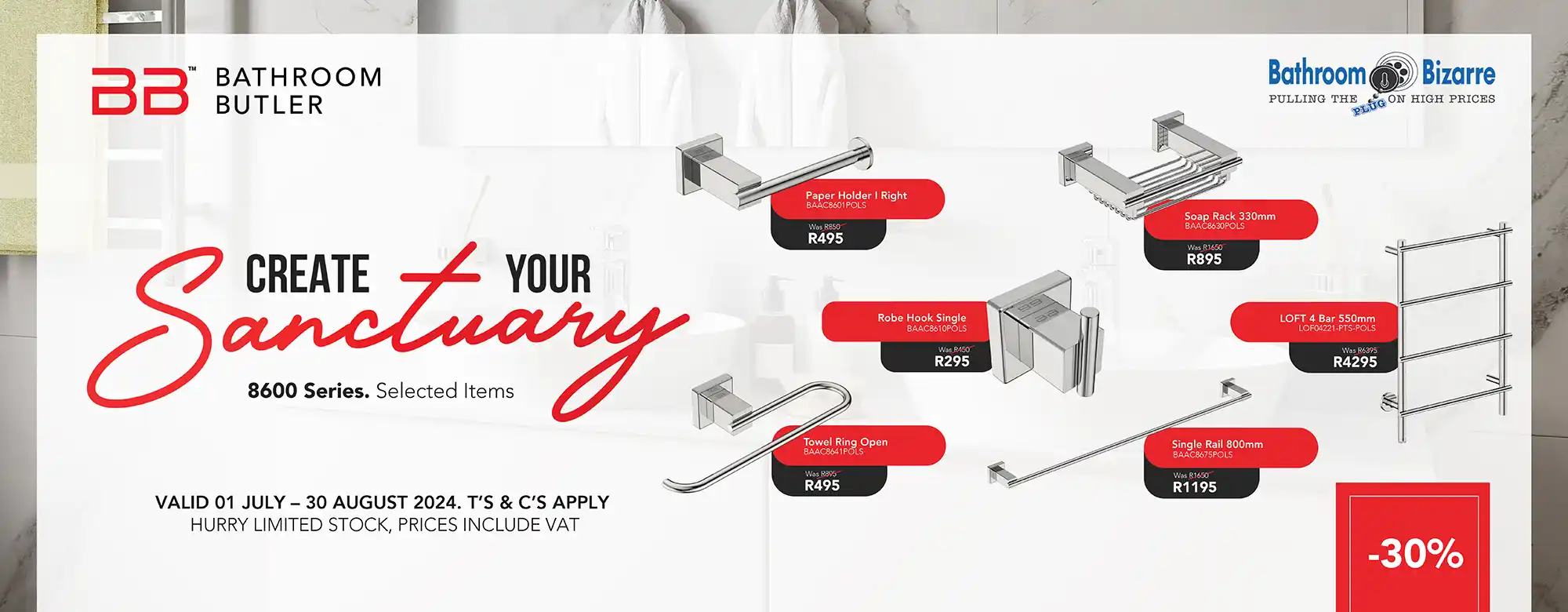 Latest Bathroom Butler Promotions - Bathroom Butler SA